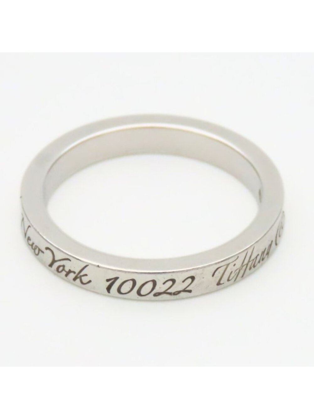 Tiffany & Co Ring Notes Narrow New York Silver Standard - Picture 5 of 10